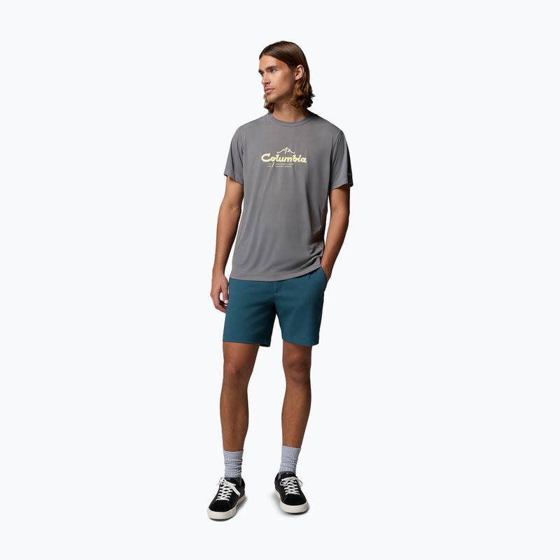 Herren T-Shirt Columbia Zero Rules Light Graphic Crew city grey/scripted peaks 2