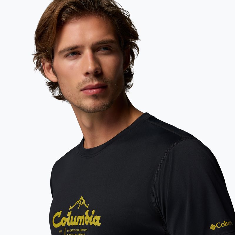 Herren T-Shirt Columbia Zero Rules Light Graphic Crew black/scripted peaks 5
