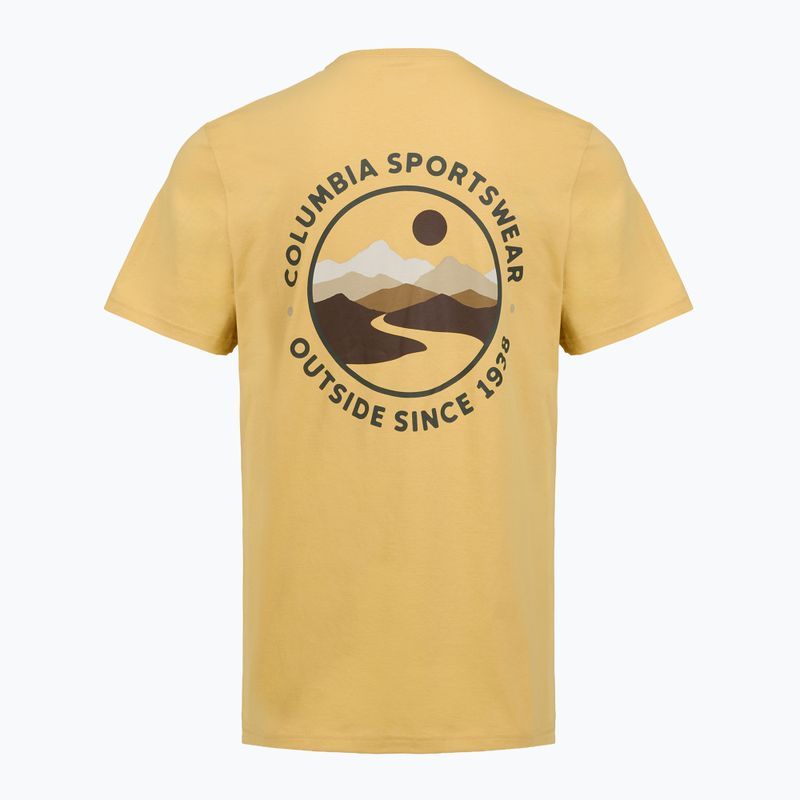 Herren T-Shirt Columbia CSC Outdoor Back Graphic sand dune/scoped view 2