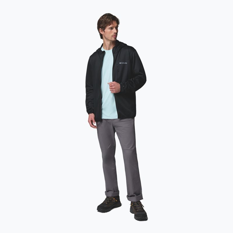 Herren Trekking-Sweatshirt Columbia Tall Heights Hdd Grid Fleece Full Zip black 2