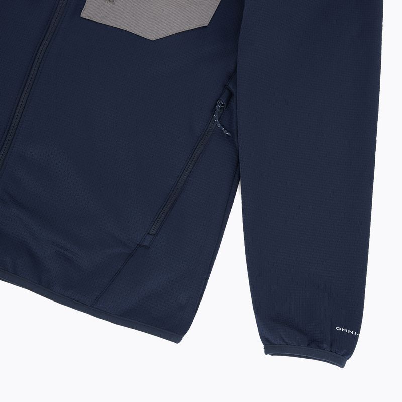Herren Trekking-Sweatshirt Columbia Tall Heights Hdd Grid Fleece Full Zip collegiate navy/city grey 4
