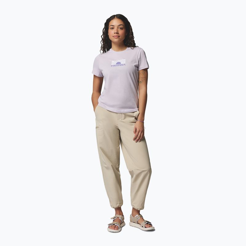 Damen T-Shirt Columbia Ruby Springs Graphic Fitted lavender pearl/brandrise 2