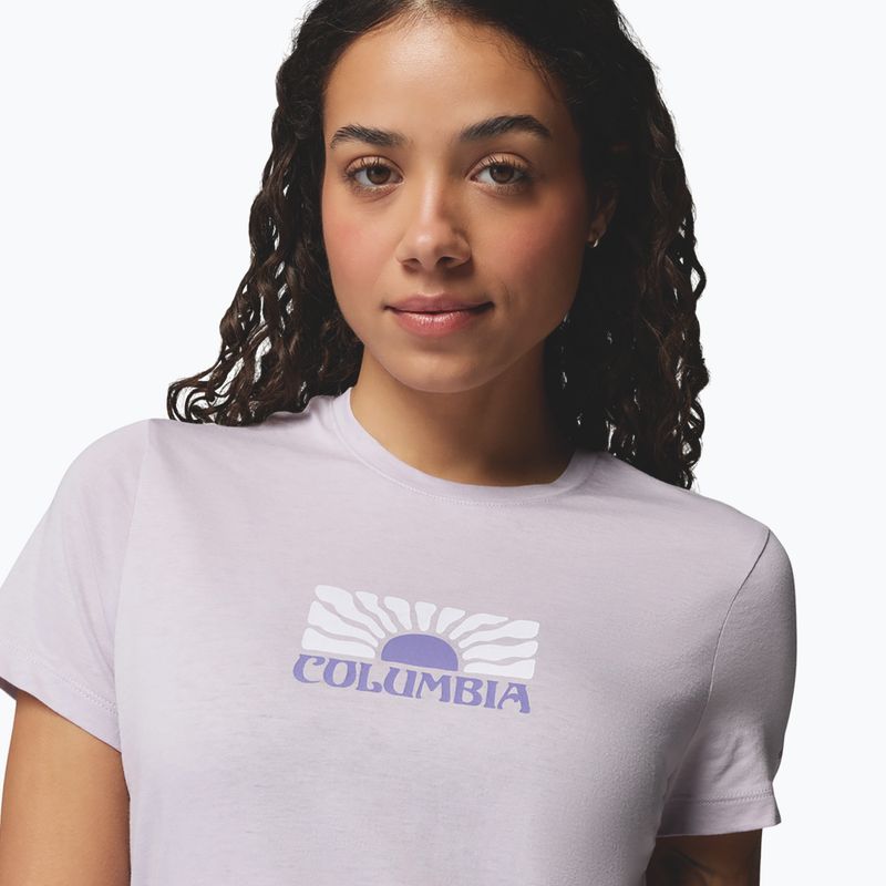 Damen T-Shirt Columbia Ruby Springs Graphic Fitted lavender pearl/brandrise 5