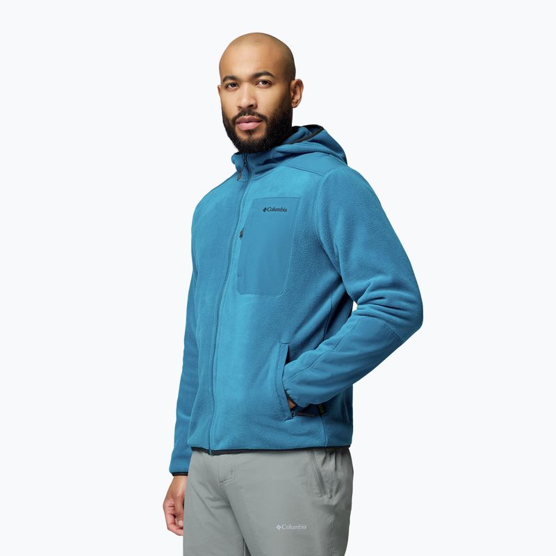 Fleecejacke für Herren Columbia Pacific Arch 200 Hooded FZ Fleece Phoenix Blue 4