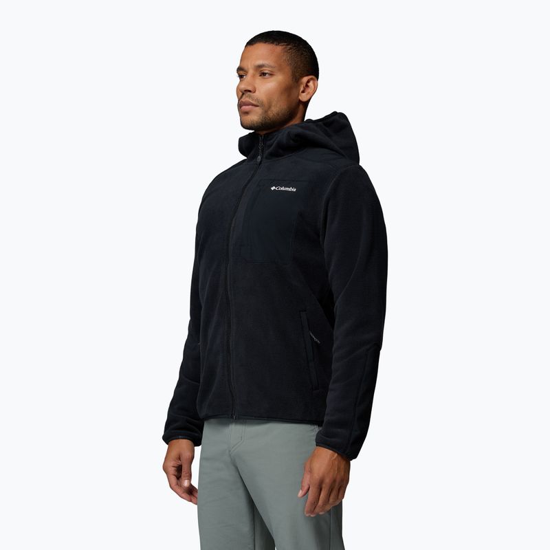 Fleecejacke für Herren Columbia Pacific Arch 200 Hooded FZ Fleece Black 4