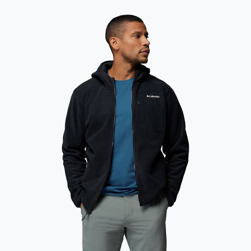 Fleecejacke für Herren Columbia Pacific Arch 200 Hooded FZ Fleece Black 5