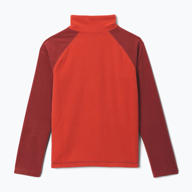 Kinder Fleecejacke Columbia Glacial Half Zip super sonic/red oxide 2