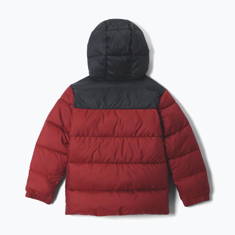 Gefütterte Kinderjacke Columbia Puffect Hooded Red Oxide/Black 2