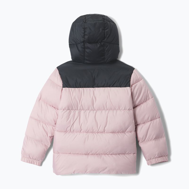 Gefütterte Kinderjacke Columbia Puffect Hooded Mineral Pink/Black 2