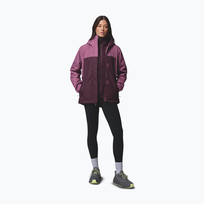 Damen-3‑in‑1‑Jacke Columbia Hikebound II Interchange antique mauve/moonvista 2