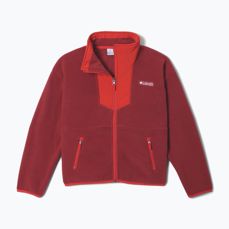 Kinder Fleecejacke Columbia Sequoia Grove Full Zip Fleece red oxide/super sonic