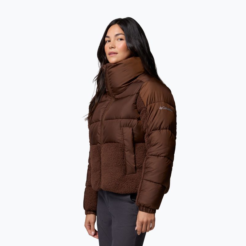 Damen-Hybridjacke Columbia Leadbetter Point II Sherpa Hybrid tobacco 4