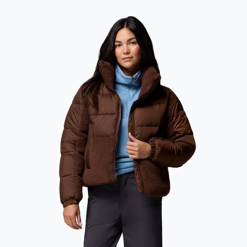 Damen-Hybridjacke Columbia Leadbetter Point II Sherpa Hybrid tobacco 5