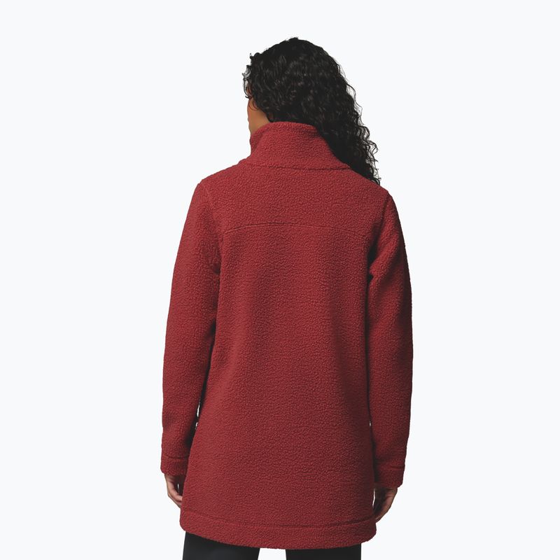 Fleecejacke für Damen Columbia Panorama Long red oxide 3