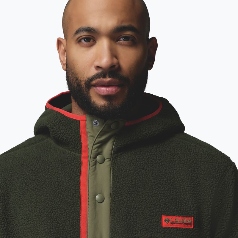 Fleecejacke für Herren Columbia Helvetia II Hoodie Greenscape 5