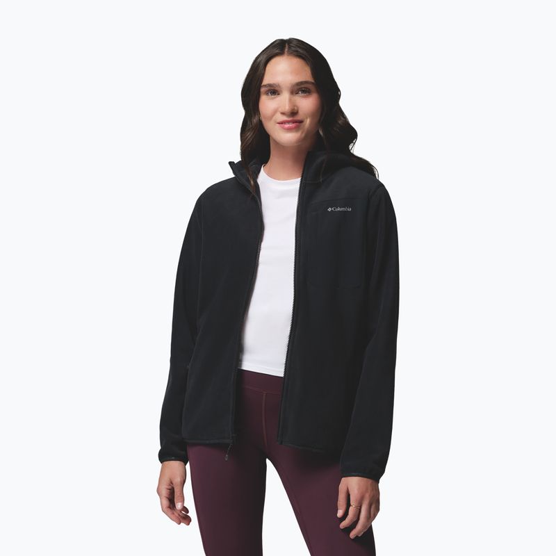 Fleecejacke für Damen Columbia Pacific Arch 200 Hooded Full Zip Fleece Black 4