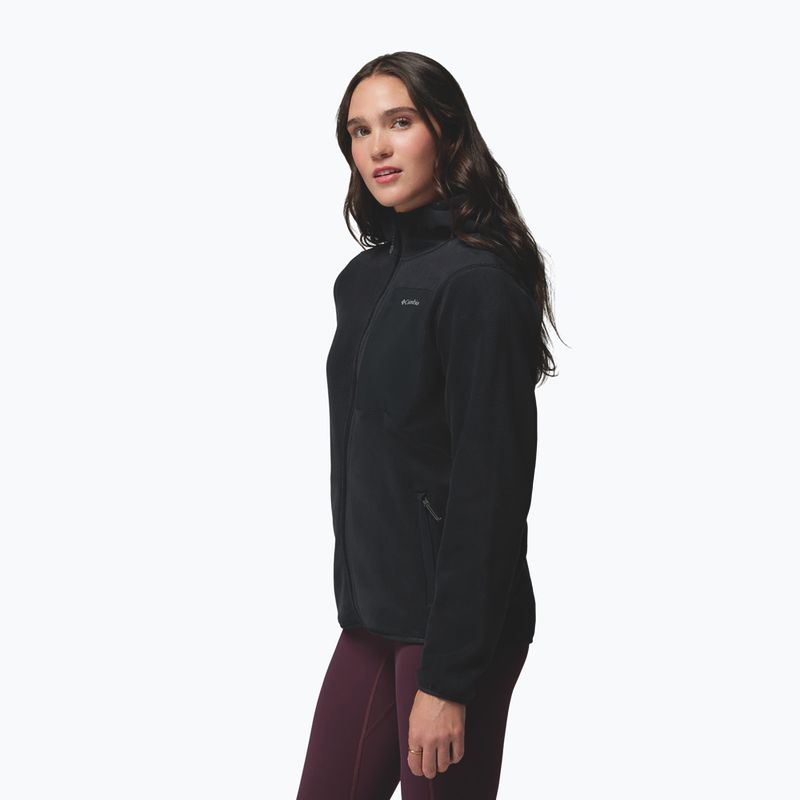 Fleecejacke für Damen Columbia Pacific Arch 200 Hooded Full Zip Fleece Black 5