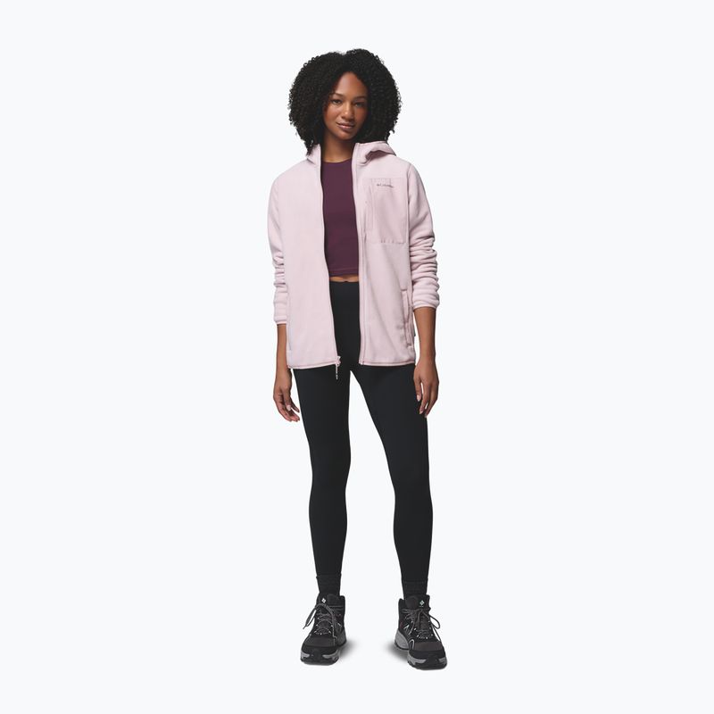 Fleecejacke für Damen Columbia Pacific Arch 200 Hooded Full Zip Fleece mineral pink 2