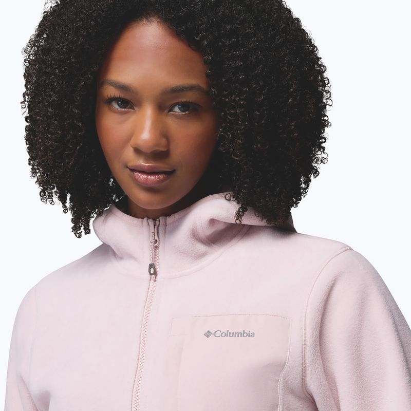 Fleecejacke für Damen Columbia Pacific Arch 200 Hooded Full Zip Fleece mineral pink 6