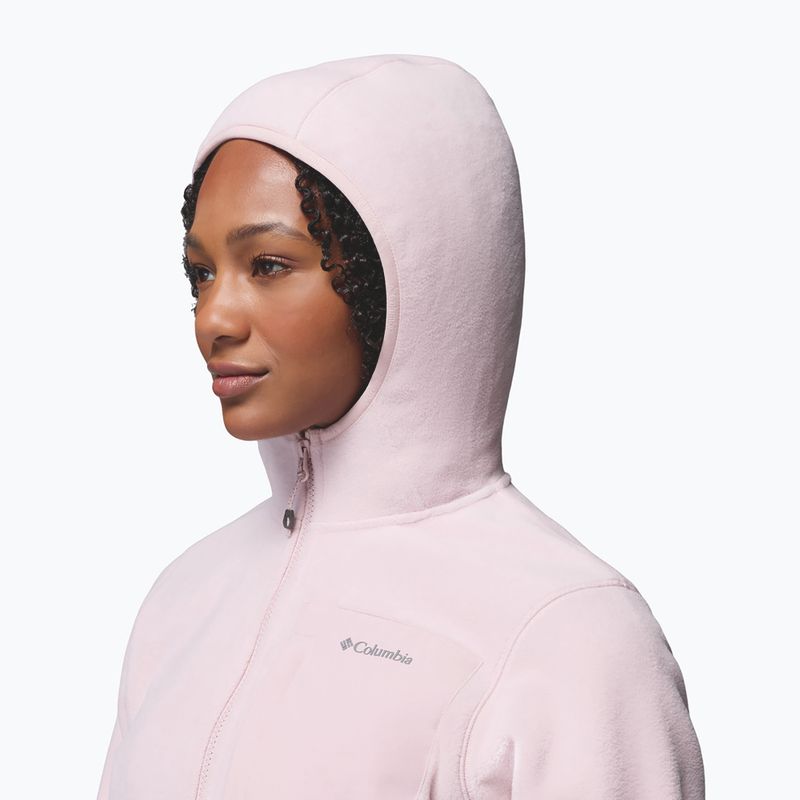 Fleecejacke für Damen Columbia Pacific Arch 200 Hooded Full Zip Fleece mineral pink 8