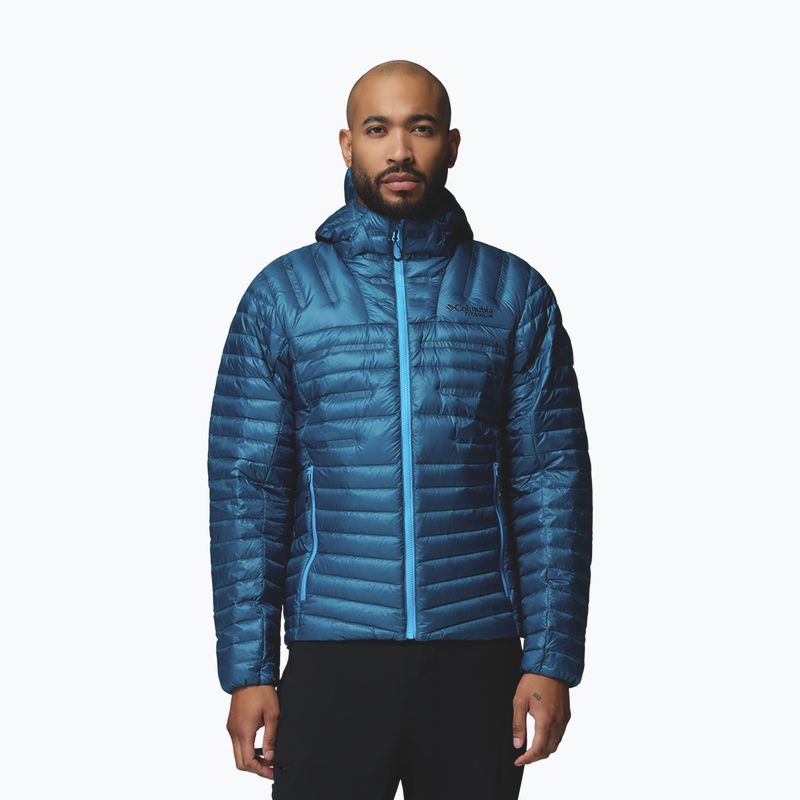 Herren-Daunenjacke Columbia Endevour Mountain Down Hooded phoenix blue