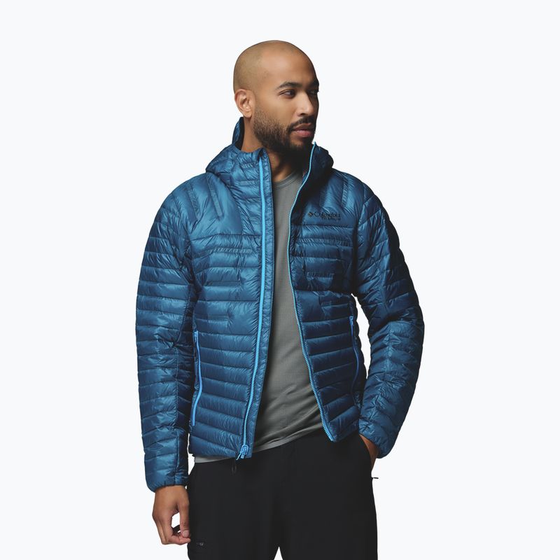 Herren-Daunenjacke Columbia Endevour Mountain Down Hooded phoenix blue 4