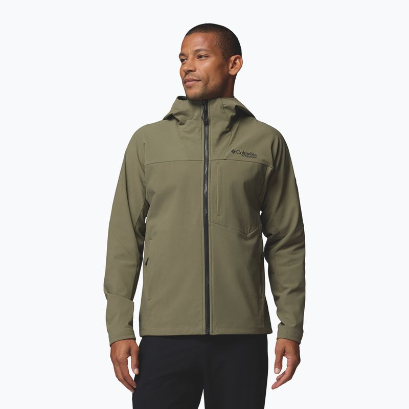 Softshell-Jacke für Herren Columbia Tennen Mountain Hooded Softshell stone green