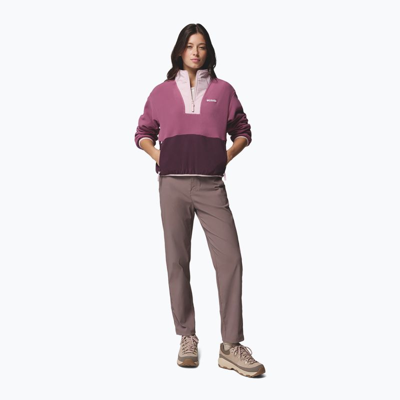 Fleecejacke für Damen Columbia Sequoia Grove II Half Zip Fleece Antique Mauve/Moonvista/Mineral Pink 2