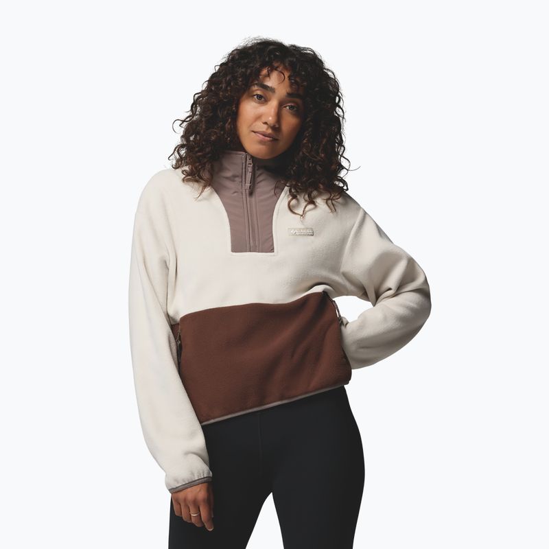 Fleecejacke für Damen Columbia Sequoia Grove II Half Zip Fleece dark stone/tobacco/iron