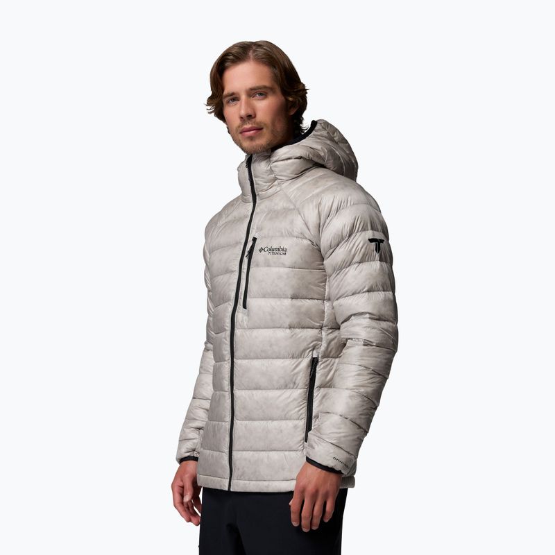 Herren-Daunenjacke Columbia Arctic Crest Down Hooded flint grey 4
