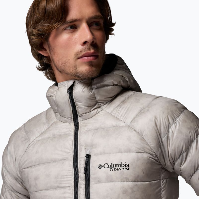 Herren-Daunenjacke Columbia Arctic Crest Down Hooded flint grey 6