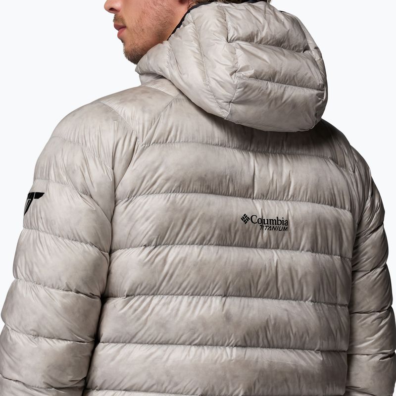 Herren-Daunenjacke Columbia Arctic Crest Down Hooded flint grey 8