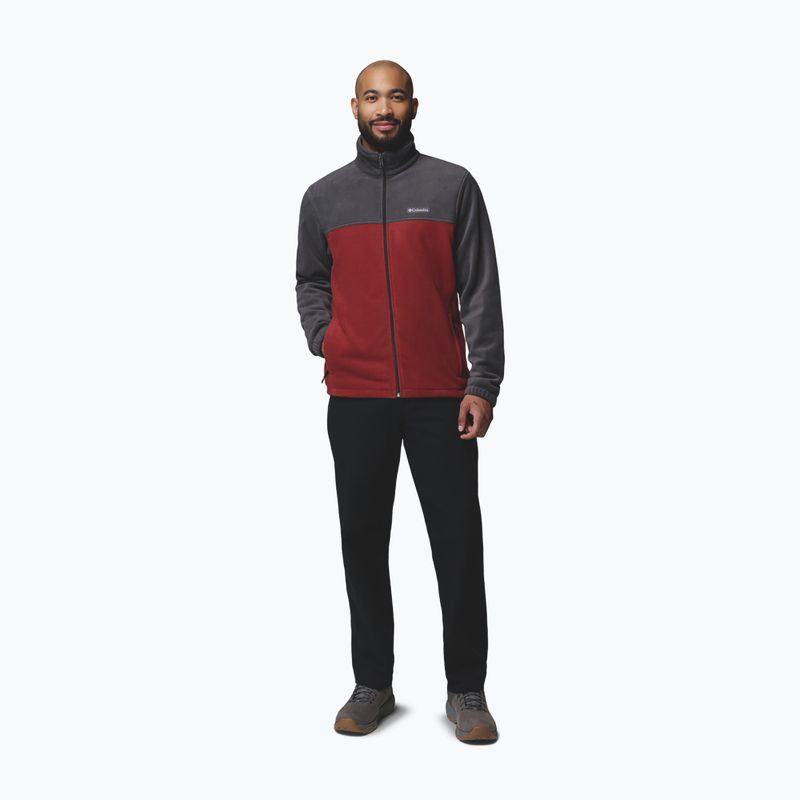 Fleecejacke für Herren Columbia Steens Mountain Full Zip 2.0 Shark/Red Oxide 2