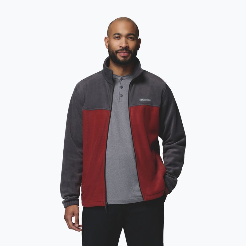 Fleecejacke für Herren Columbia Steens Mountain Full Zip 2.0 Shark/Red Oxide 4