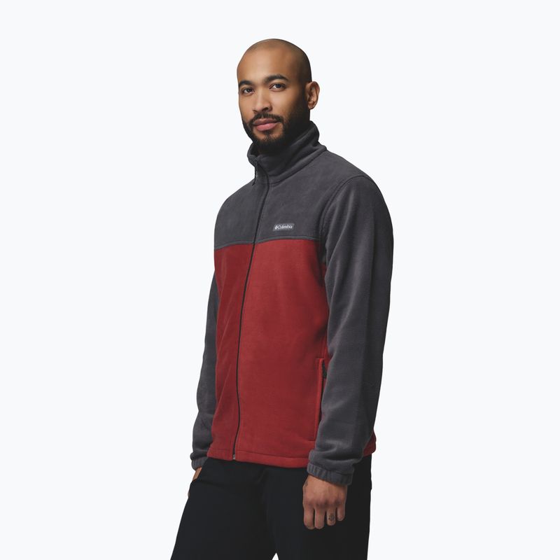 Fleecejacke für Herren Columbia Steens Mountain Full Zip 2.0 Shark/Red Oxide 5