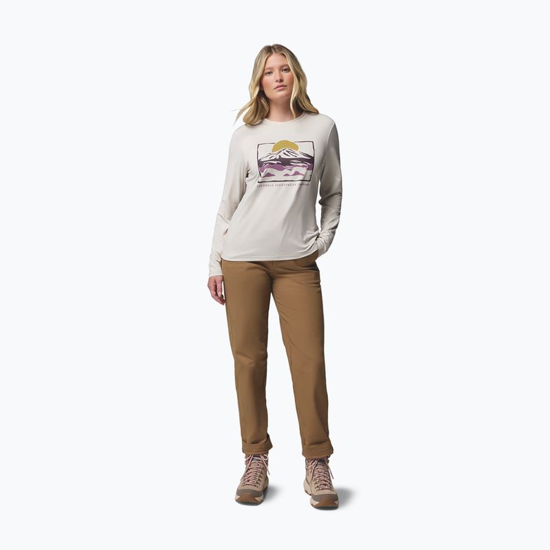 Damen-Longsleeve Columbia Parsons Point LS Graphic Tee dark stone heather/all terrain 2