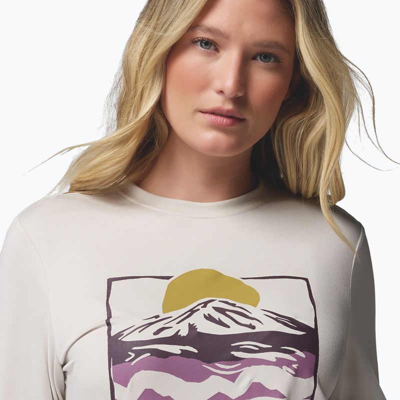 Damen-Longsleeve Columbia Parsons Point LS Graphic Tee dark stone heather/all terrain 5