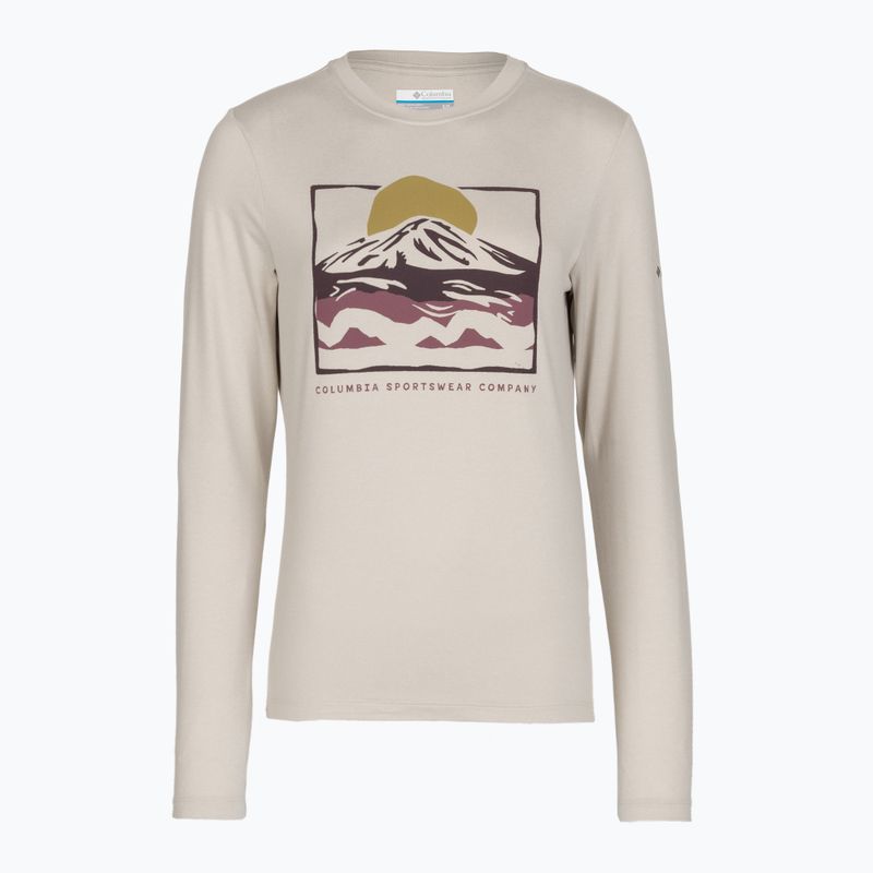 Damen-Longsleeve Columbia Parsons Point LS Graphic Tee dark stone heather/all terrain 6