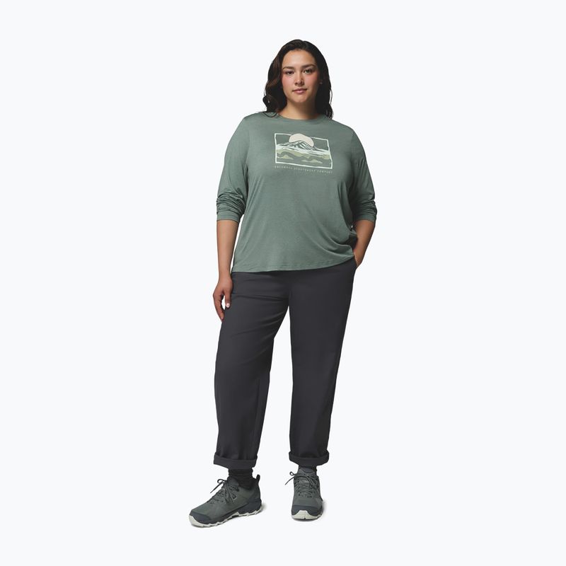 Damen-Longsleeve Columbia Parsons Point LS Graphic Tee sedona sage heather/all terrain 2