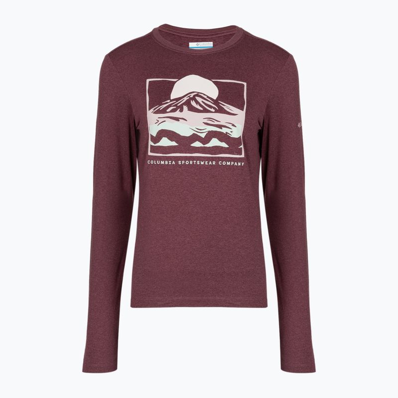 Damen-Longsleeve Columbia Parsons Point LS Graphic Tee antique mauve heather/all terrain 6