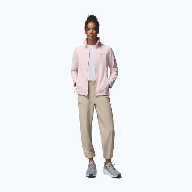 Fleecejacke für Damen Columbia Fast Trek II powder pink 2