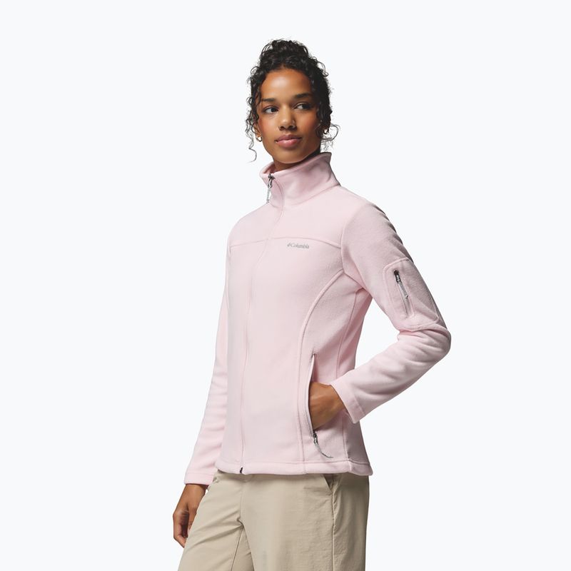 Fleecejacke für Damen Columbia Fast Trek II powder pink 4