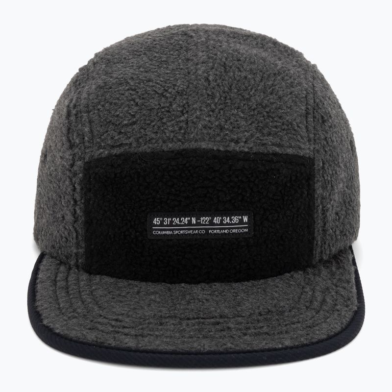 Basecap Columbia Creek Side Thermal 5 Panel charcoal heather fleece/black ripstop 2