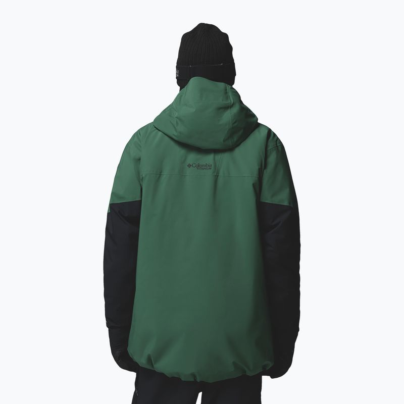Herren-Skijacke Columbia Platinum Peak Insulated rain forest/black 3