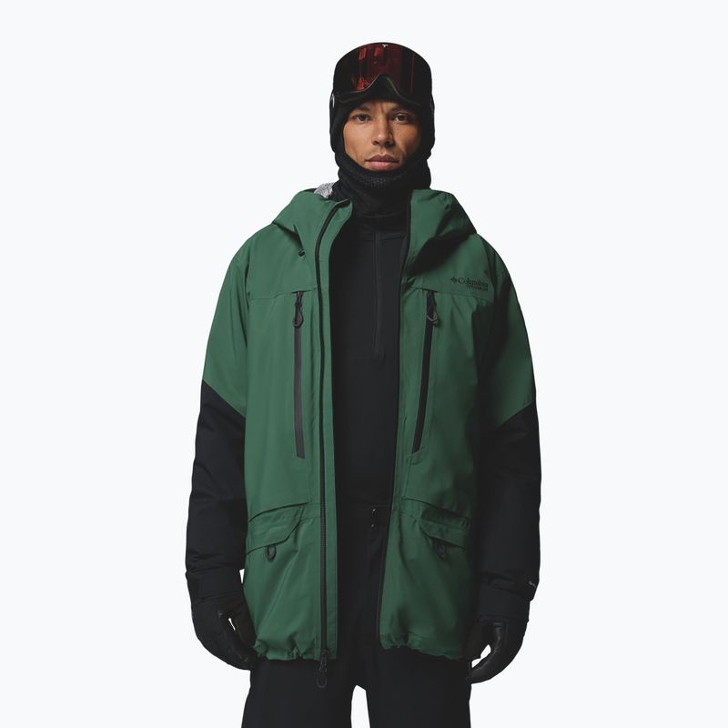 Herren-Skijacke Columbia Platinum Peak Insulated rain forest/black 6