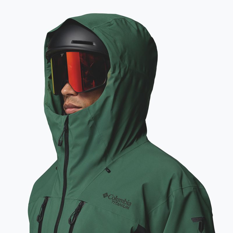 Herren-Skijacke Columbia Platinum Peak Insulated rain forest/black 8