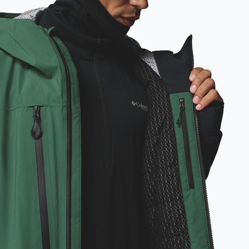 Herren-Skijacke Columbia Platinum Peak Insulated rain forest/black 14