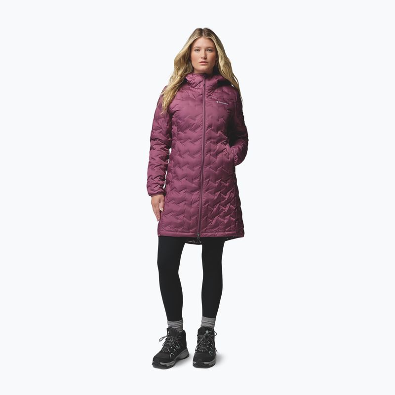 Damen-Daunenjacke Columbia Delta Ridge II Long Down antique mauve 2