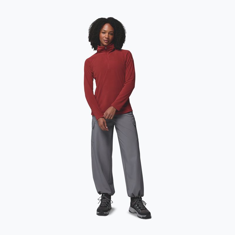 Fleecejacke für Damen Columbia Glacial IV 1/2 Zip Red Oxide 2