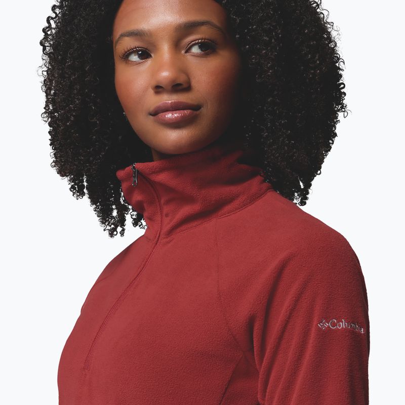 Fleecejacke für Damen Columbia Glacial IV 1/2 Zip Red Oxide 4